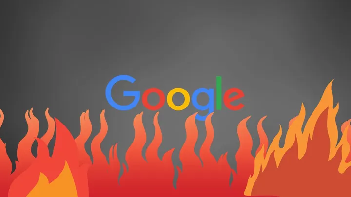 Google pegando fogo